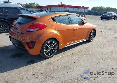 2016 Hyundai Veloster Turbo из США, поврежденный, VIN KMHTC6AE1GU293505